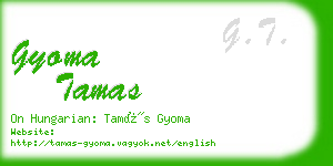 gyoma tamas business card